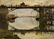 Claude Monet The Highway Bridge under repair France oil painting artist
